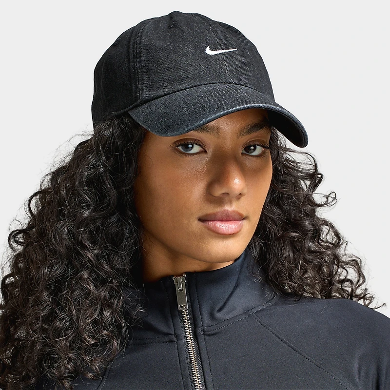 Nike Club Unstructured Denim Cap Black / White