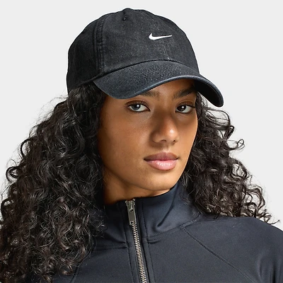 Nike Club Unstructured Denim Cap Black / White