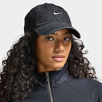 Nike Club Unstructured Denim Cap Black / White
