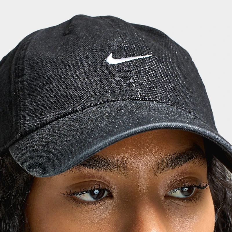 Nike Club Unstructured Denim Cap Black / White