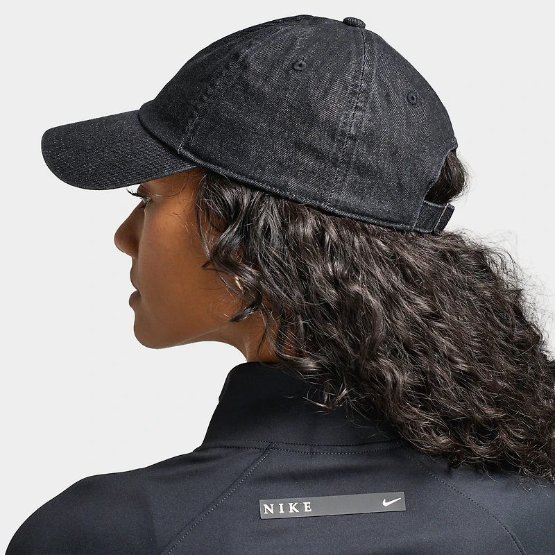 Nike Club Unstructured Denim Cap Black / White