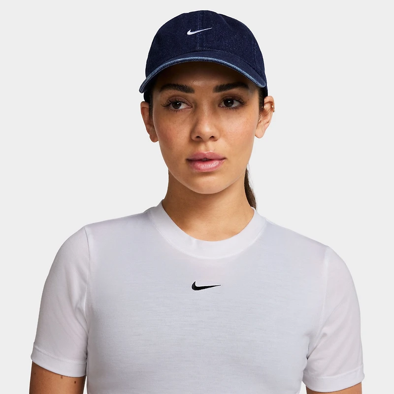 Nike Club Unstructured Denim Cap College Navy / White