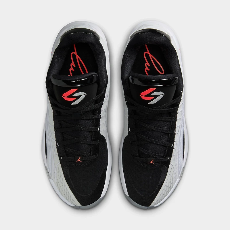Jordan Luka 4 White / Bright Crimson - Black