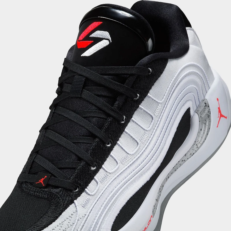 Jordan Luka 4 White / Bright Crimson - Black