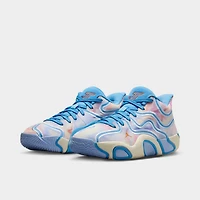 Jordan Tatum Junior' Boys 3 GS University Blue / Camellia - Pale Ivory