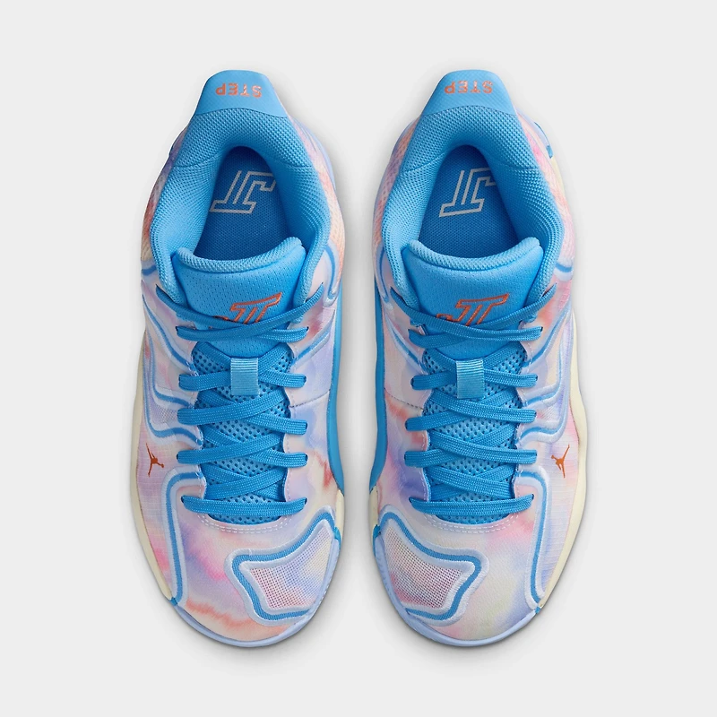 Jordan Tatum Junior' Boys 3 GS University Blue / Camellia - Pale Ivory