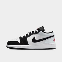Jordan 1 Low SE GS White / Fire Red - Black