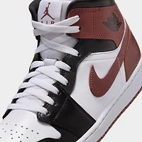 Jordan 1 Mid SE White / Dark Pony - Black