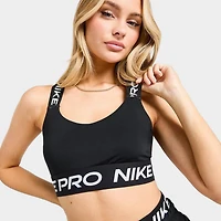 Nike Pro Women's Light-Support Padded Sports Bra Black / - White