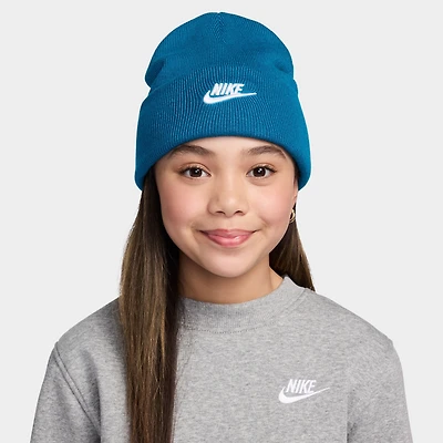 Nike Big Kids' Peak Tall Cuff Futura Beanie / Green Abyss
