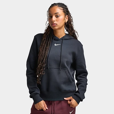 Nike Sportswear Women's Phoenix Fleece Pullover Hoodie Black / Sail