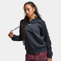 Nike Sportswear Women's Phoenix Fleece Pullover Hoodie Black / Sail