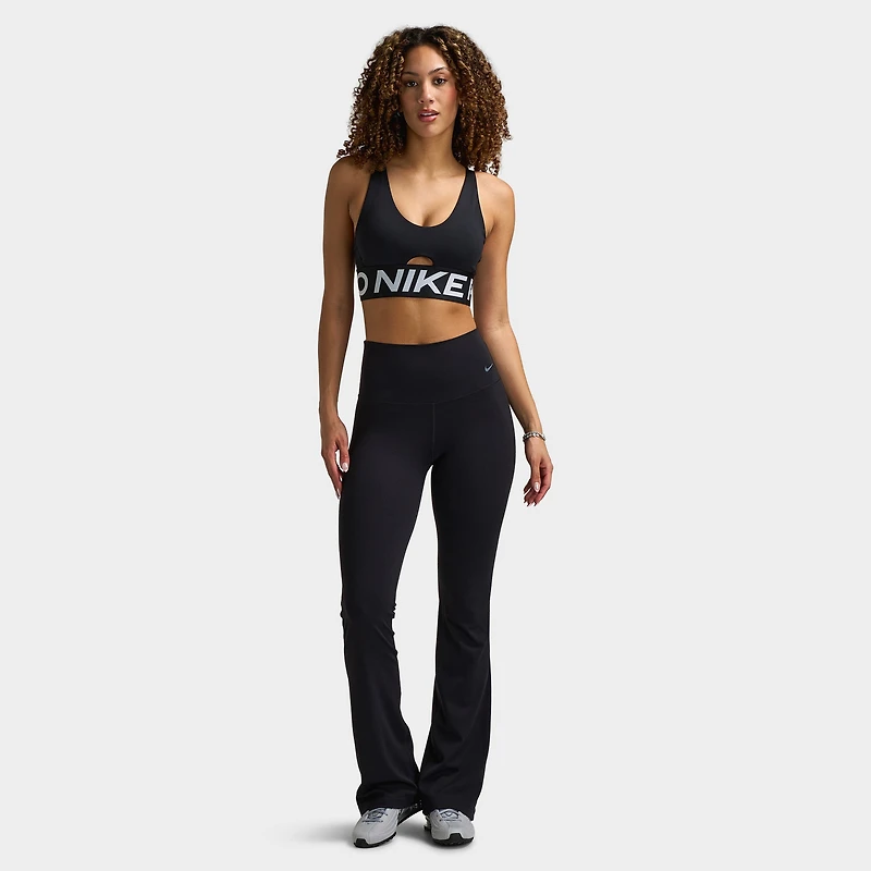 Nike Pro Femmes Indy Soutien-gorge plongeant Bold / Noir