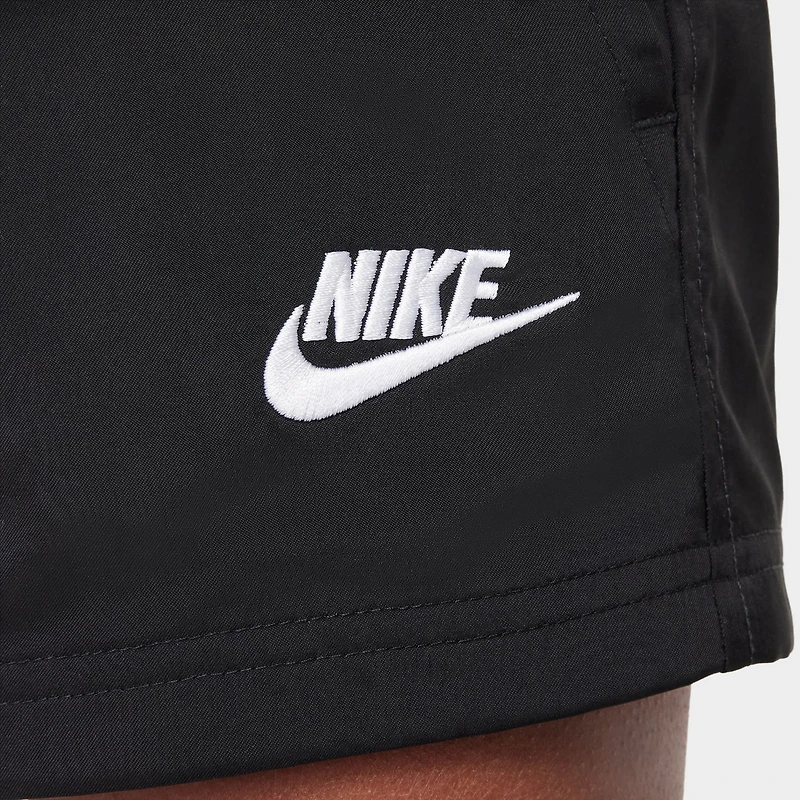 Nike Sportswear Juniors' Club Woven Shorts Black / White