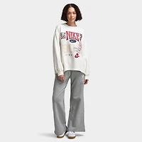 Nike Sportswear Women's Fleece Crewneck Sweatshirt Sail / Black