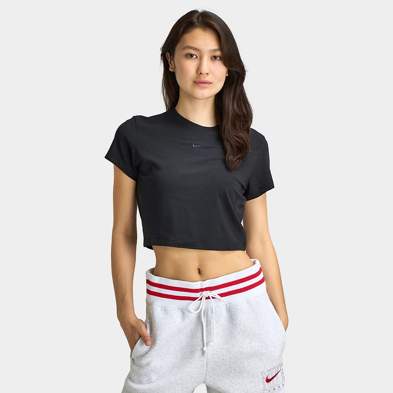 Nike Sportswear Women's Chill Knit Crop T-Shirt Black /