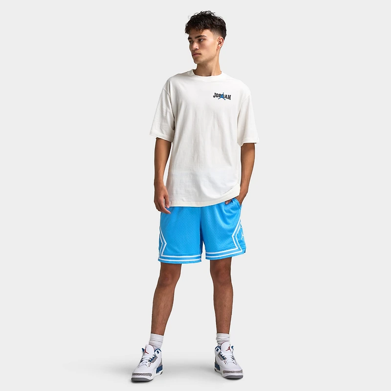 Jordan Sport Men's Dri-FIT Mesh Diamond Shorts University Blue / White
