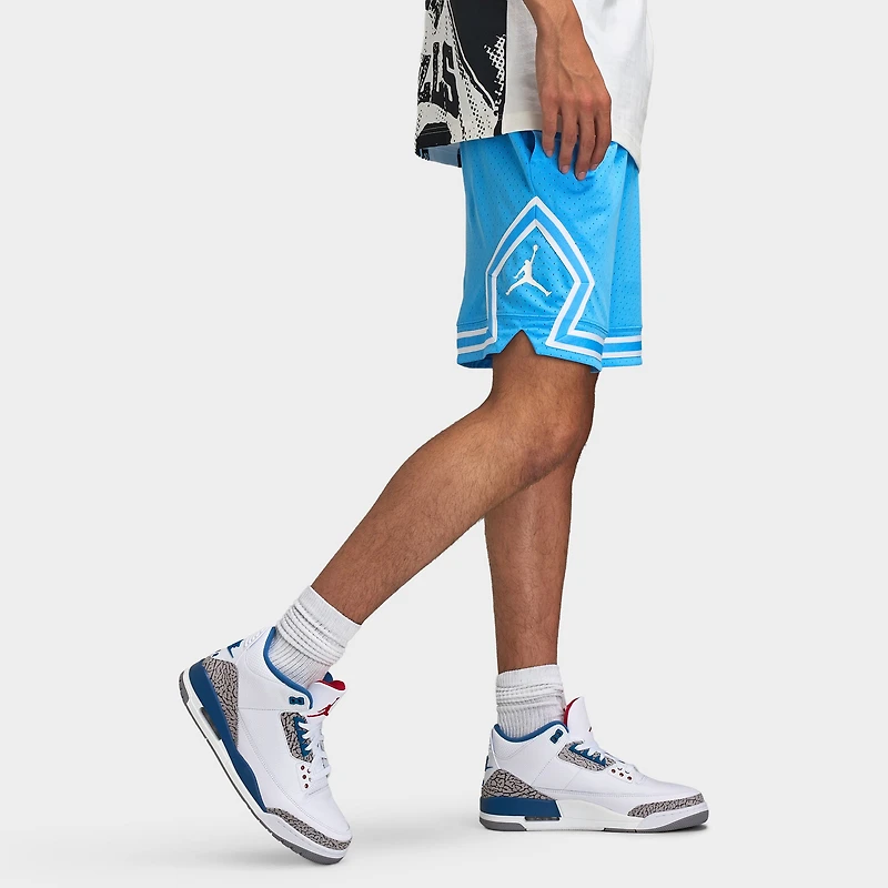 Jordan Sport Men's Dri-FIT Mesh Diamond Shorts University Blue / White