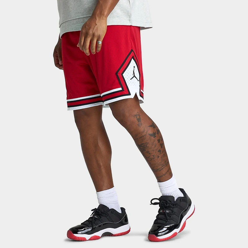 Jordan Sport Dri-FIT Mesh Diamond Shorts Gym Red / White - Black