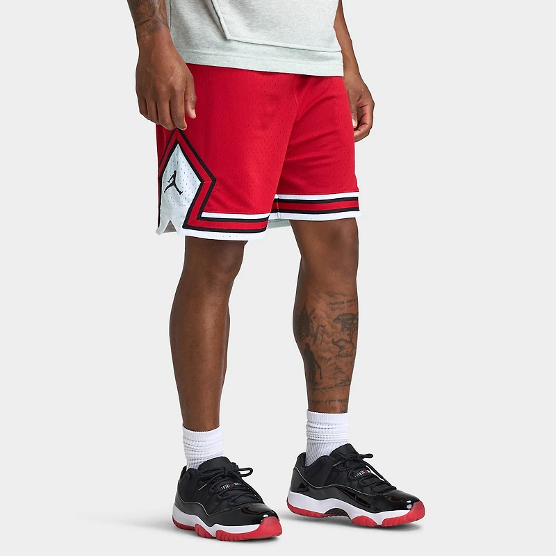 Jordan Sport Dri-FIT Mesh Diamond Shorts Gym Red / White - Black