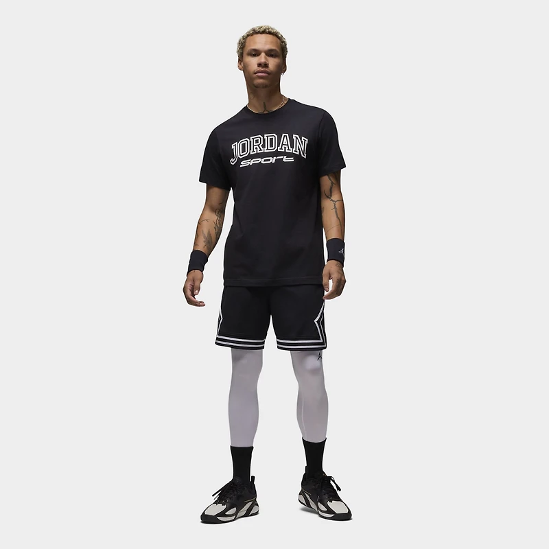 Jordan Dri-FIT Mesh Diamond Shorts Black / White