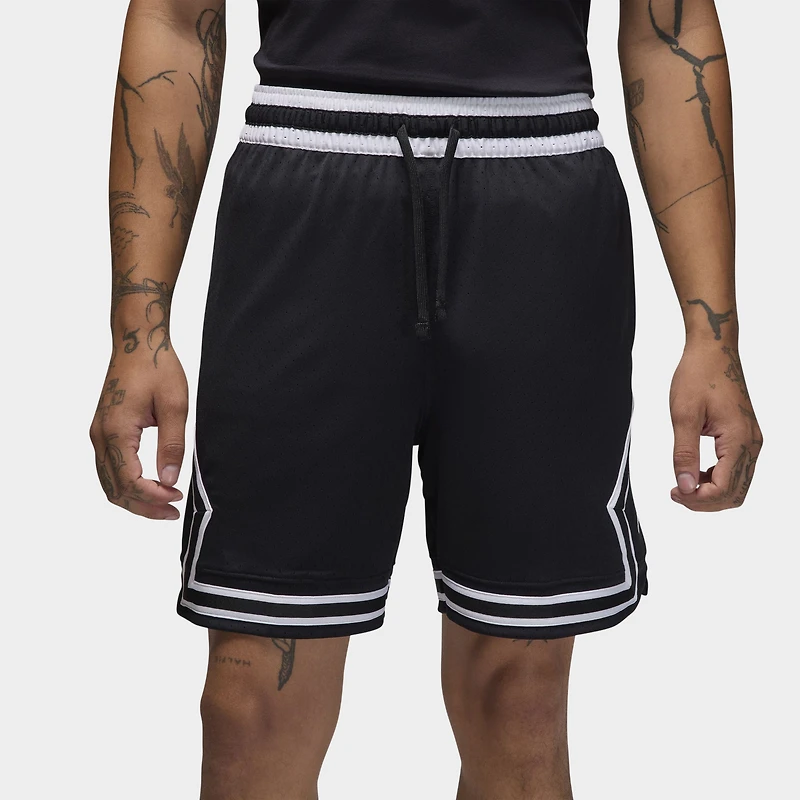 Jordan Dri-FIT Mesh Diamond Shorts Black / White
