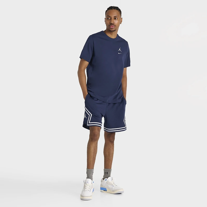 Jordan Dri-FIT Sport Mesh Shorts Midnight Navy / White