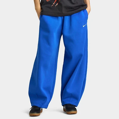 Nike Sportswear Women's Phoenix Fleece Mid-Rise Oversized Tapered Pants Game Royal / Sail