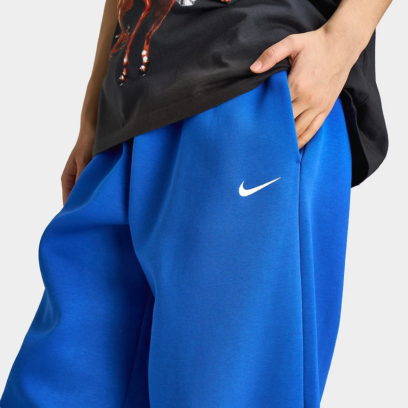 Nike Sportswear Women's Phoenix Fleece Mid-Rise Oversized Tapered Pants Game Royal / Sail