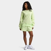 Nike Sportswear Women's Phoenix Fleece Oversized Graphic Crewneck Sweatshirt / Light Liquid Lime