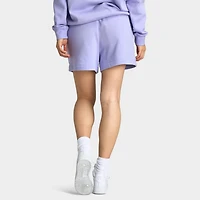 Nike Sportswear Women's Club Fleece Mid Rise 4" Graphic Shorts / Lilac Ice