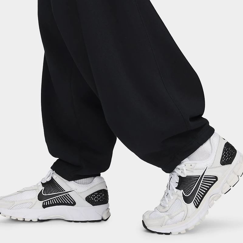 Nike Club Fleece French Terry Oversized Pants Black / White