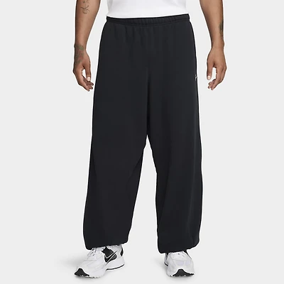 Nike Club Fleece French Terry Oversized Pants Black / White