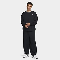 Nike Club Fleece French Terry Oversized Pants Black / White