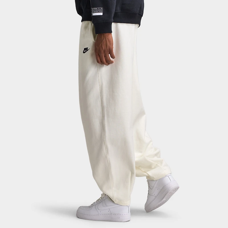Nike Club Fleece French Terry Oversized Pants Sail / - Black