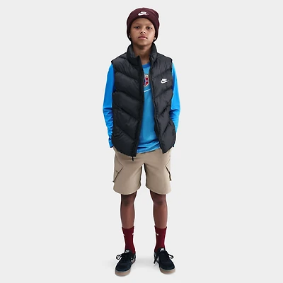 Nike Junior Gilet matelassé ample Sportswear Therma-FIT / Noir