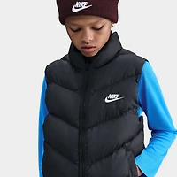 Nike Junior Gilet matelassé ample Sportswear Therma-FIT / Noir