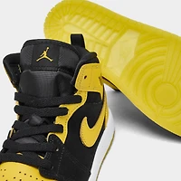 Jordan 1 Mid PS Black / Varsity Maize - White