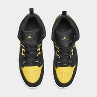 Jordan 1 Mid PS Black / Varsity Maize - White