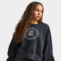 Nike Women's Phoenix Over-Oversized Crewneck Heritage Black / Anthracite