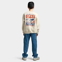Mitchell & Ness Chandail en molleton NHL Bulletin pour enfants Oilers / Crème