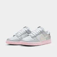 Nike Femmes Dunk Low LX Photon Dust / Argent métallique - Mousse rose