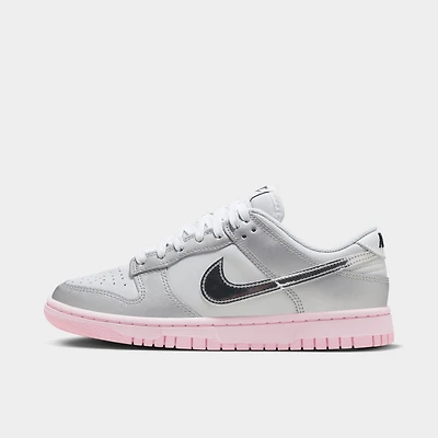 Nike Femmes Dunk Low LX Photon Dust / Argent métallique - Mousse rose
