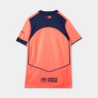 Nike Juniors' FCB 25/26 Jersey Stad 3R Bright Mango / Midnight Navy