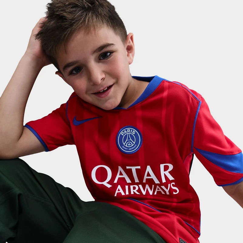 Nike Juniors' PSG 25/26 Jersey Stad 3R Global Red / Sport