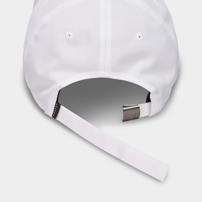 Jordan Rise Structured Metal Jumpman Strapback Cap / White