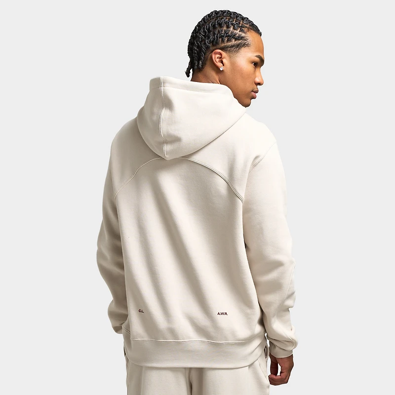 Nike NOCTA NRG Cardinal Fleece Pullover Hoodie Light Orwood Brown / Team Red