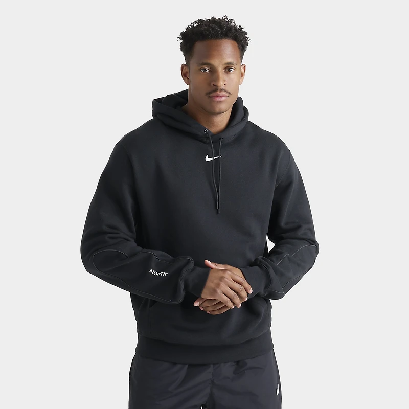 Nike NOCTA Cardinal Fleece Pullover Hoodie Black / White