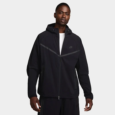 Nike Tech Woven Full Zip Windrunner Jacket Black /