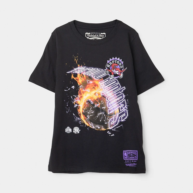 Mitchell & Ness Juniors' Raptors Meteor Tee / Black